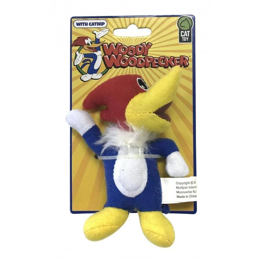 Multipet Woody Woodpecker Cat Toy 4.5"