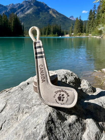 The Doghouse 🍁 Leather & Wool Hockey Stick