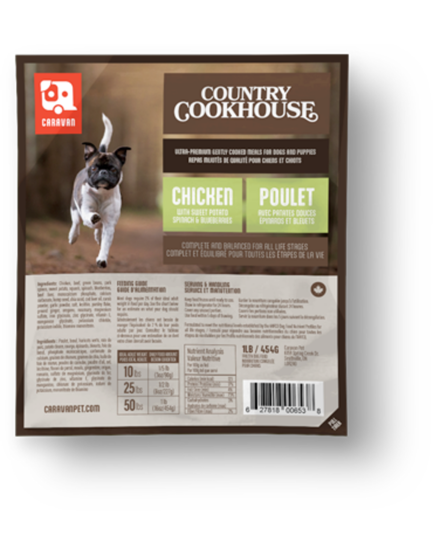 Caravan 🍁Country Cookhouse Gently Cooked Chicken for Dogs 1LB