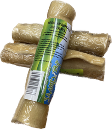 Nature's Own 🍁6" Natural Buffalo Cheek Roll - Regular Dog Chew