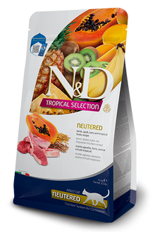 Farmina N&D Tropical Selection Adult Neutered Lamb, Spelt, Oats & Fruits for Cats 1.5KG