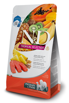 Farmina N&D Tropical Selection Adult Med/Maxi Salmon, Spelt, Oats & Fruits for Dogs
