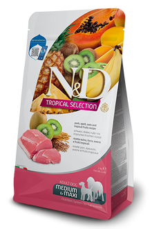 Farmina N&D Tropical Selection Adult Med/Maxi Pork, Spelt, Oats & Fruits for Dogs
