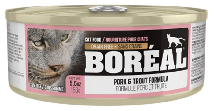 Boreal 🍁Pork and Trout Grain Free Cat Recipe Single 5.5oz