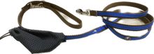 Smoochy Poochy 🍁Ocean Blue & Brown 5/8 x 6 Hand Free Leash