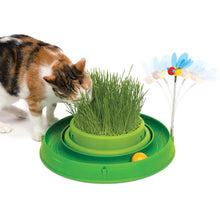Catit 🍁Play 3-in-1 Circuit Ball Toy with Cat Grass Planter Cat Toy