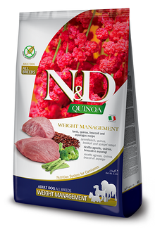 Farmina N&D Adult Med/Maxi Weight Management Lamb & Quinoa for Dogs