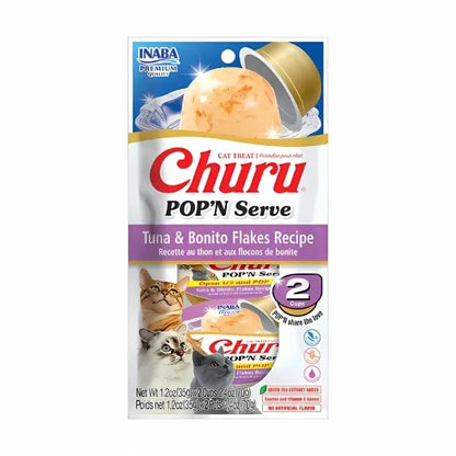 Inaba Churu Tuna Pop'N Serve Cat Treat - 2 pack