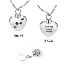 "Furever" Adjustable Memorial Heart Necklace
