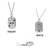"Pawprints" Adjustable Memorial Necklace