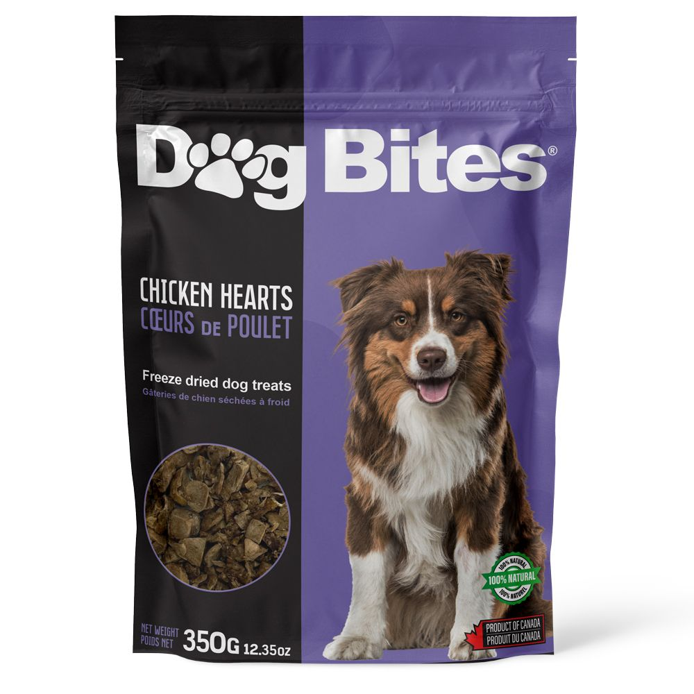 Dog Bites🍁 Freeze Dried Chicken Hearts Dog Treats