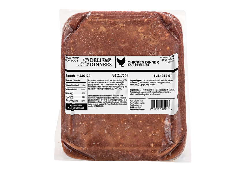 Red Dog Blue Kat Deli 🍁Turkey Dinner for Dogs 1lb