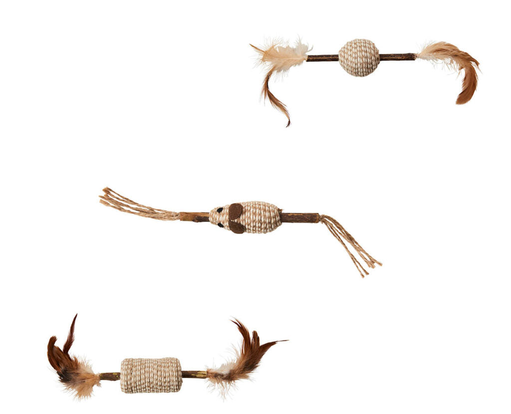 Spot Naturals Silvervine Cord/Stick Cat Toys Assorted