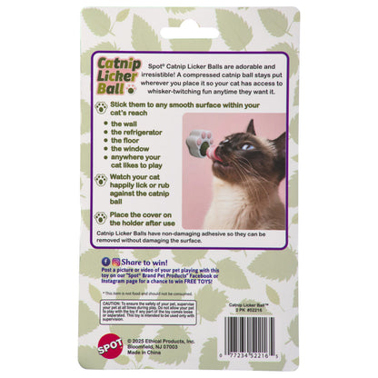 Spot® Catnip Licky Ball Cat Toy (2 Pack)