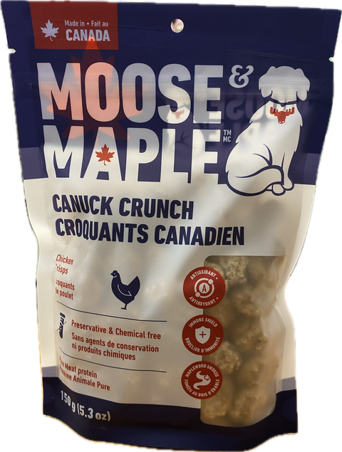 Moose & Maple 🍁Canuck Crunch Chicken Crisps Dog Treats 150g