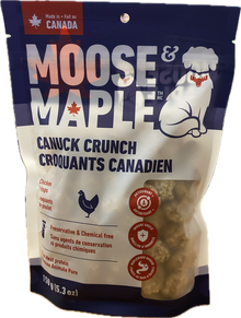 Moose & Maple 🍁Canuck Crunch Chicken Crisps Dog Treats 150g