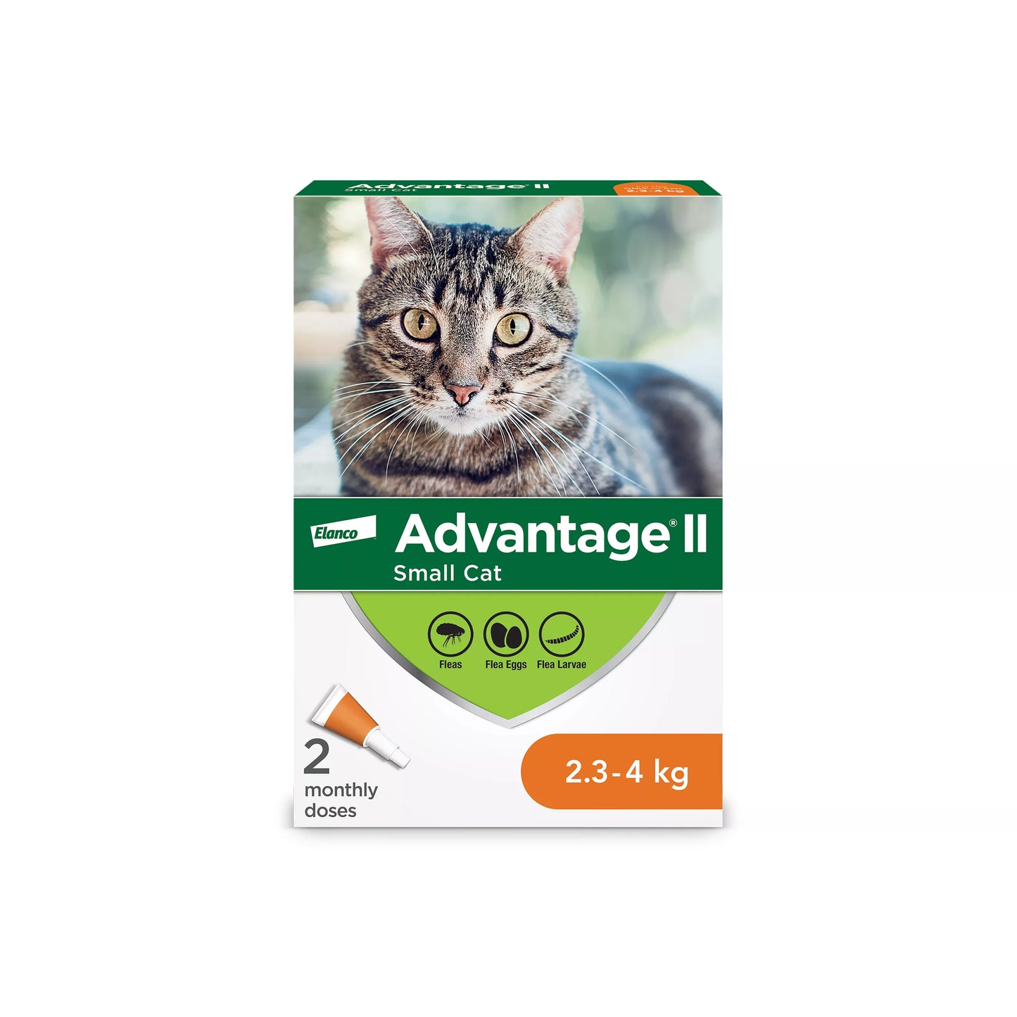 Bayer Advantage II Small Cat 2.3kg-4kg 2Pk