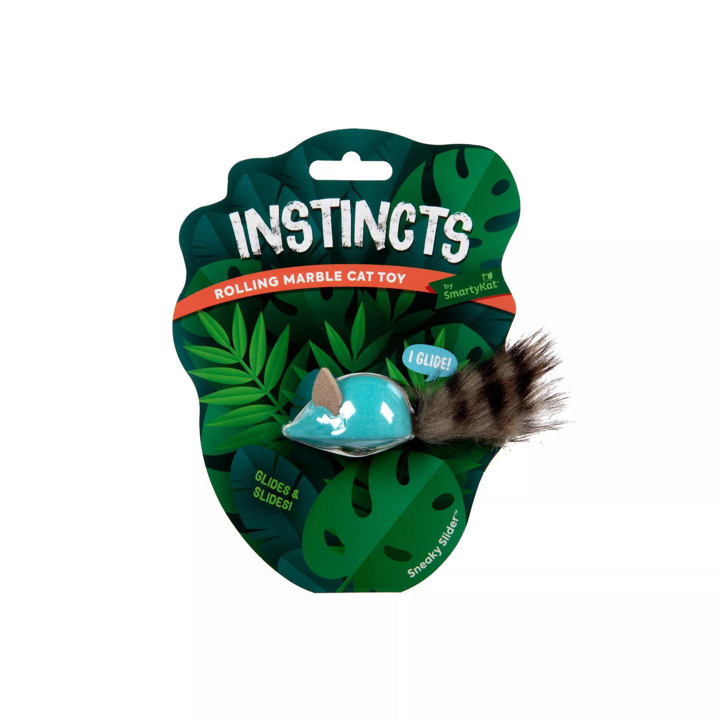 Instincts by SmartyKat Sneaky Slide Rolling Marble Raccoon Cat Toy