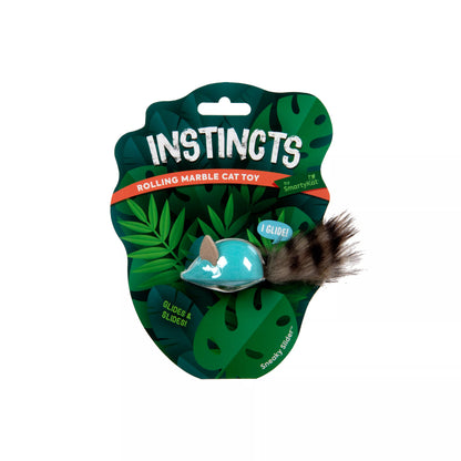 Instincts by SmartyKat Sneaky Slide Rolling Marble Raccoon Cat Toy