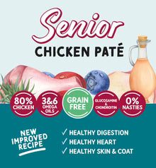 Naturo Cat Grain Free Senior Chicken Pate Pouch 85gm