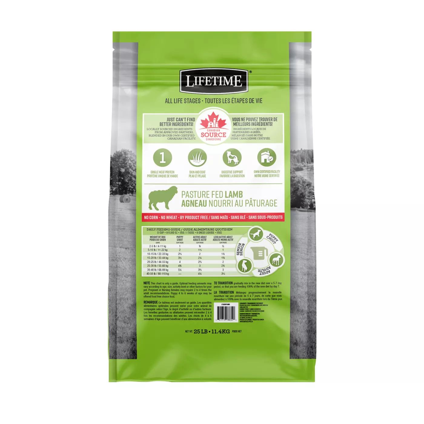 Lifetime 🍁All Life Stages Lamb and Oatmeal Dry Dog Food