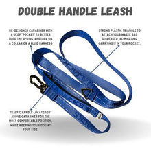 JettaJacks 🍁Nautical Blue 6' Double-Handled Leash