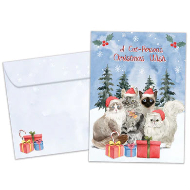 Tree Free Greetings A Cat Person's Christmas Wish