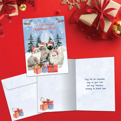 Tree Free Greetings A Cat Person's Christmas Wish