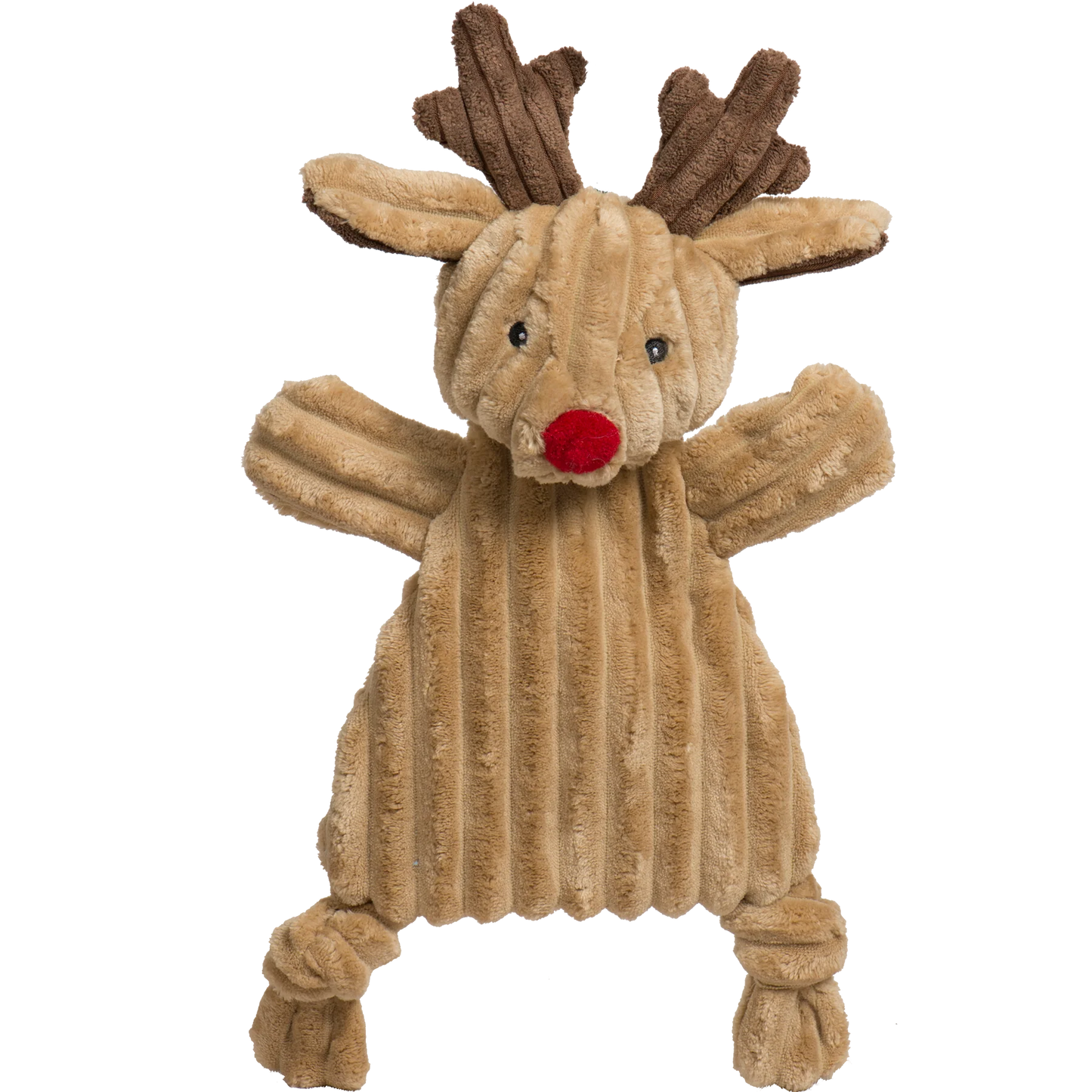 Huggle Houndz Reindeer Flattie Dog Toy
