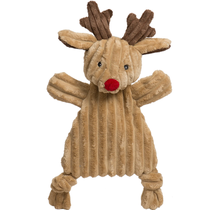 Huggle Houndz Reindeer Flattie Dog Toy