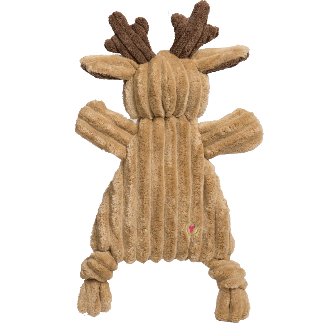 Huggle Houndz Reindeer Flattie Dog Toy