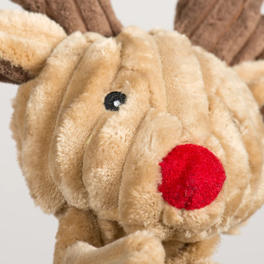 Huggle Houndz Reindeer Flattie Dog Toy