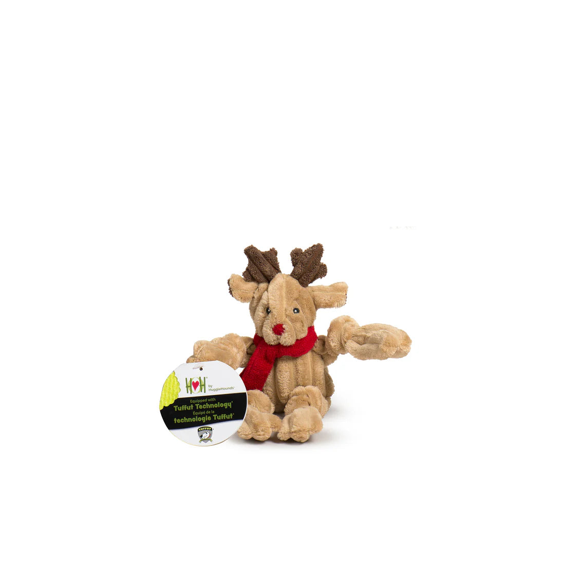 Huggle Houndz Rudy Reindeer Knotties Dog Toy