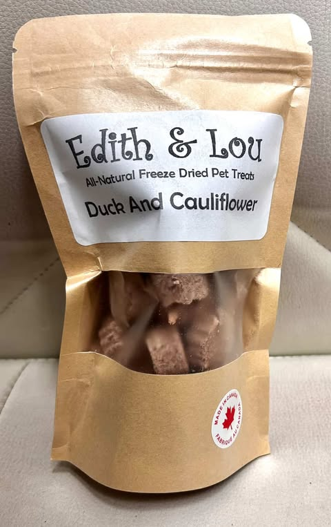 Edith & Lou🍁  Duck And Cauliflower - All Natural Freeze Dried Pet Treat
