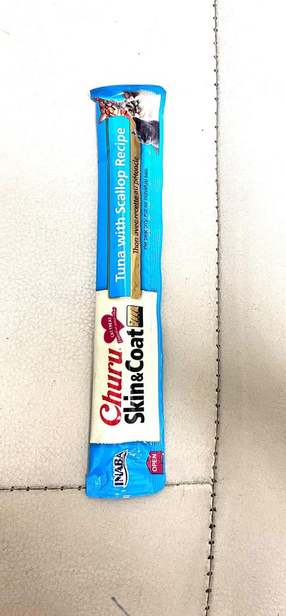 Inaba Churu Skin & Coat  Single Tubes for Cats 14g