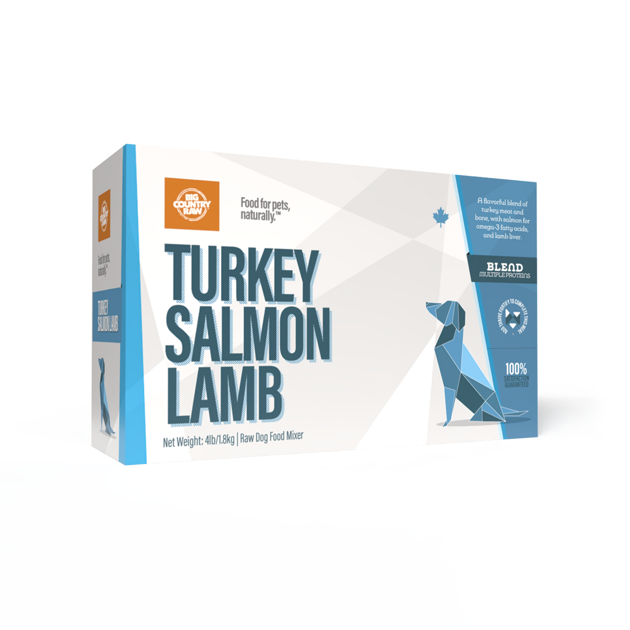 Big Country Raw 🍁Turkey Salmon Lamb 4Lb Carton