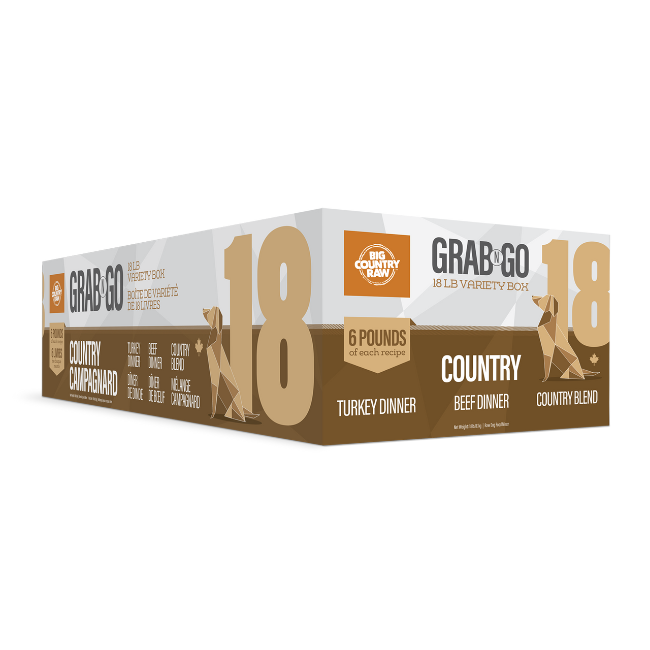 Big Country Raw 🍁Grab N Go Country Deal 18Lb