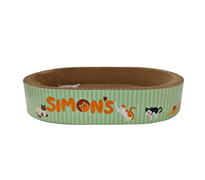 SIMONS 🍁Oval - Corrugated Cat Bed with Catnip