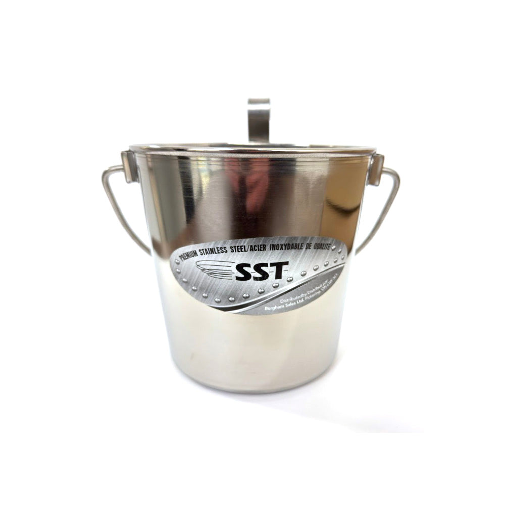 Stainless Steel Flat Bucket 1qt