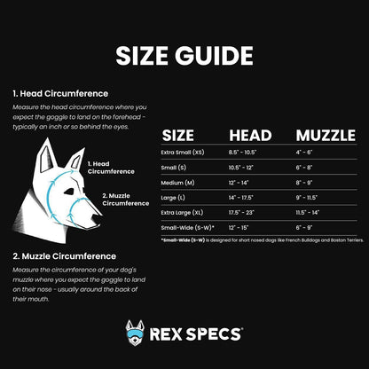 Rex Specs Small Wide Goggles for Dogs