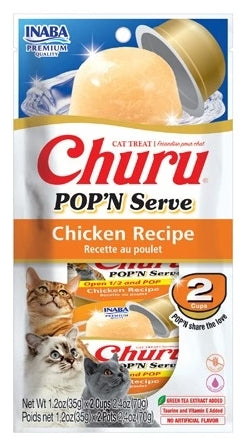 Inaba Churu Chicken Pop'N Serve Cat Treat - 2 pack