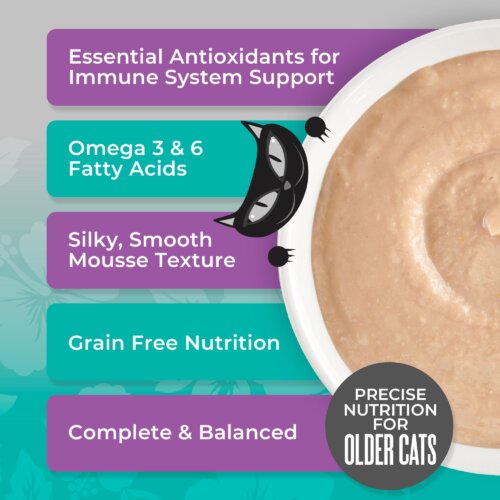 Tiki Cat Silver Mousse Tuna, Mackerel & Pumpkin Cat Food 2.8oz