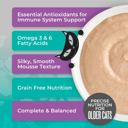 Tiki Cat Silver Mousse Tuna, Mackerel & Pumpkin Cat Food 2.8oz