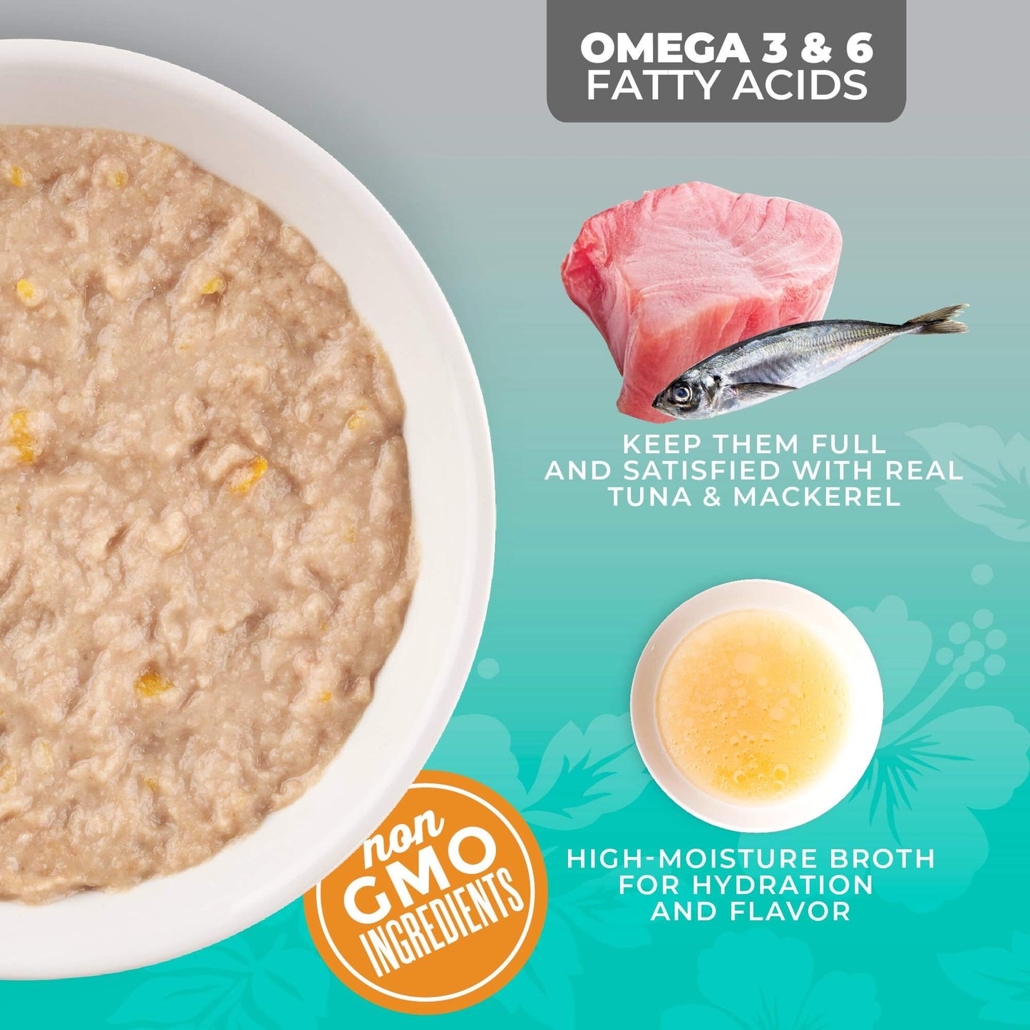 Tiki Cat Silver Pate Tuna and Mackerel in Broth Cat Food 2.4oz