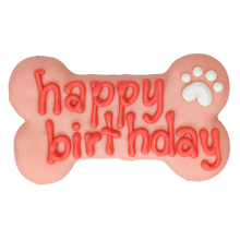 Pink Happy Birthday Bone 🍁 Bosco & Roxy's Birthday