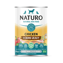 Naturo Adult Dog Chicken in a Herb Gravy - Grain & Gluten Free Dog Food 390g