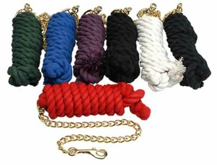 Ger-Ryan Black Cotton Lead with Chain
