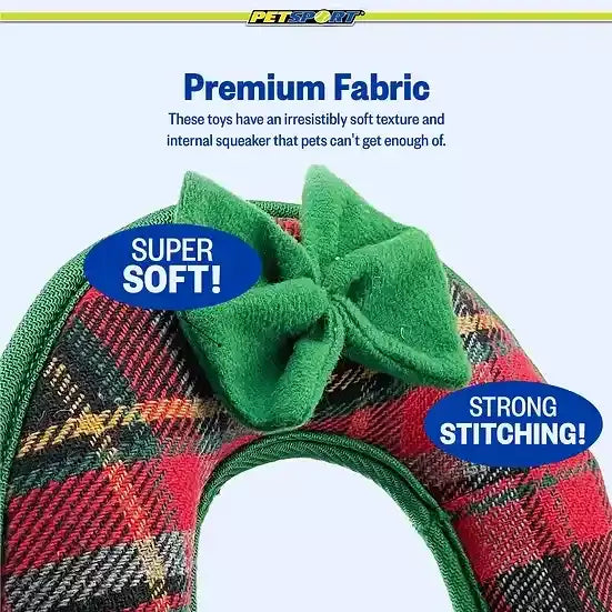 Holiday Plaid Wreath by PetSport
