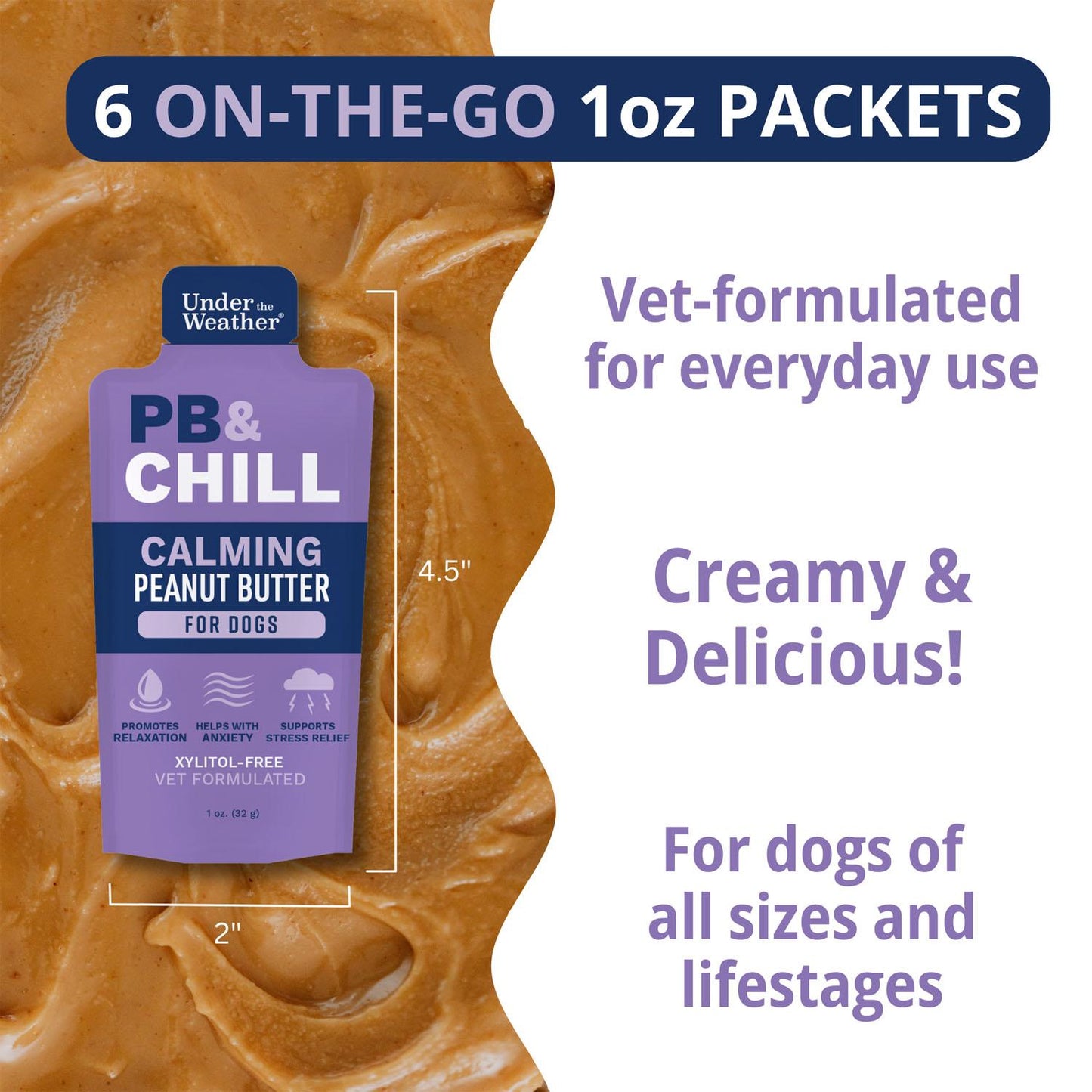 Under the Weather® PB&CHILL® Calming Peanut Butter For Dogs