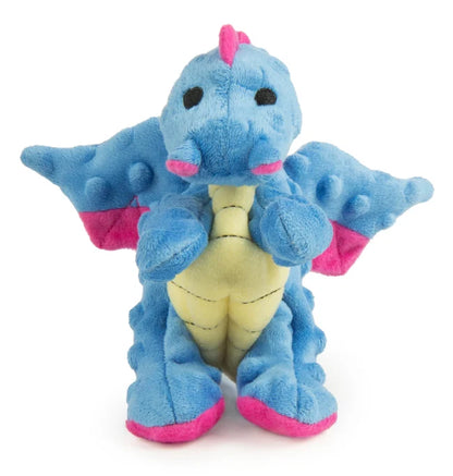 goDog Periwinkle Dragon with Chew Guard Technology Dog Toy